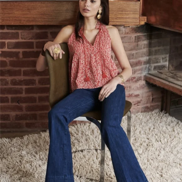 NWOT Sezane Isee blouse in ditsy print - Picture 2 of 5